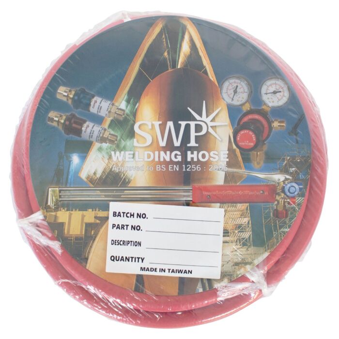 SWP 10mm x 5m Fitted Acetylene Welding Hose