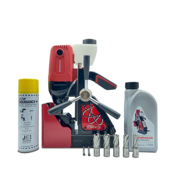 Rotabroach Element 30 Magnetic Drill + RAPK2000 Cutter Kit + Lubricants