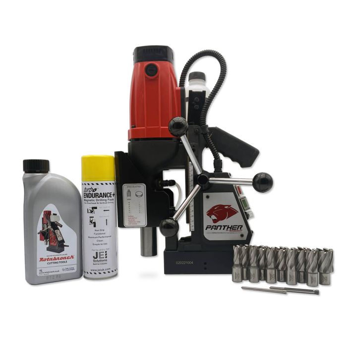 MagDrill Farming Kit 3 - Rotabroach Panther MagDrill + 17 Piece Rotabroach Cutter Kit + Lubricants