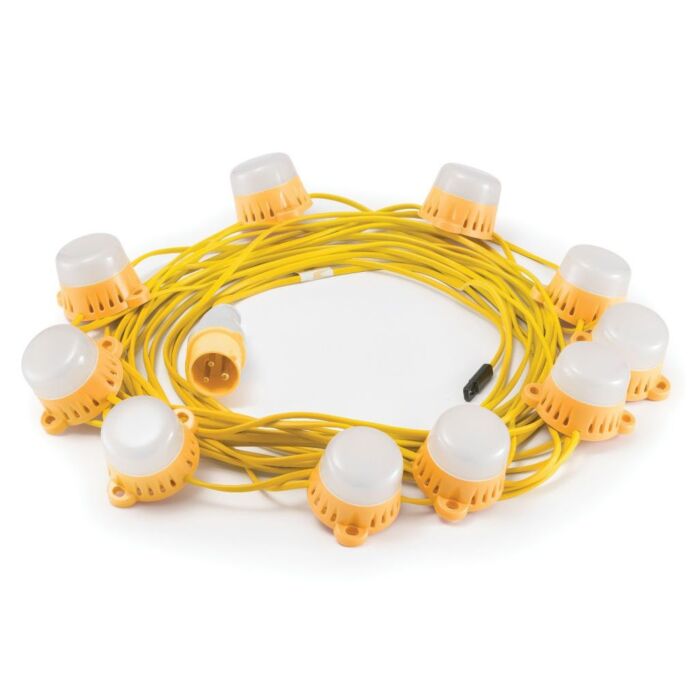 Elite LED 22M Festoon Site Lighting Kit - 110v 
