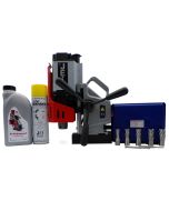 Essential MiniBeast MagDrill Kit 1 - JEI MiniBeast MagDrill + MagDrill.com HSS Short Cutter Kit + Lubricants