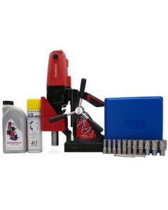 Rotabroach Element 40 Magnetic Drill + Cutter Kit 12mm - 30mm Cutter Kit + Lubricants