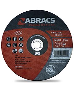 Abracs Phoenix II 9" (230mm) Thin Metal Cutting Disc - 25 Pack
