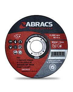 Abracs Phoenix II 4.5" (115mm) Thin Metal Cutting Disc - Box of 50