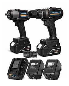 HMT VersaDrive 18v Combi Drill & Impact Wrench Combo