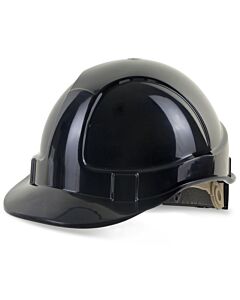 Beeswift Wheel Ratchet Vented Safety Helmet Black
