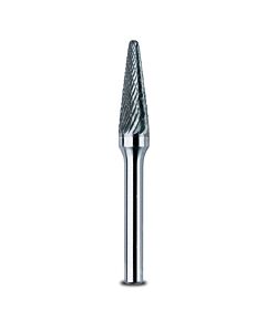 Abracs Double Cut - Ball Nose Cone Burr - 12 x 28 x 6mm