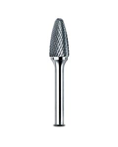 Abracs Double Cut - Ball Nose Tree TCT Burr - 12 x 25 x 6mm