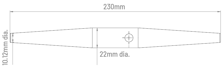 22mm Barrel Drift Pin